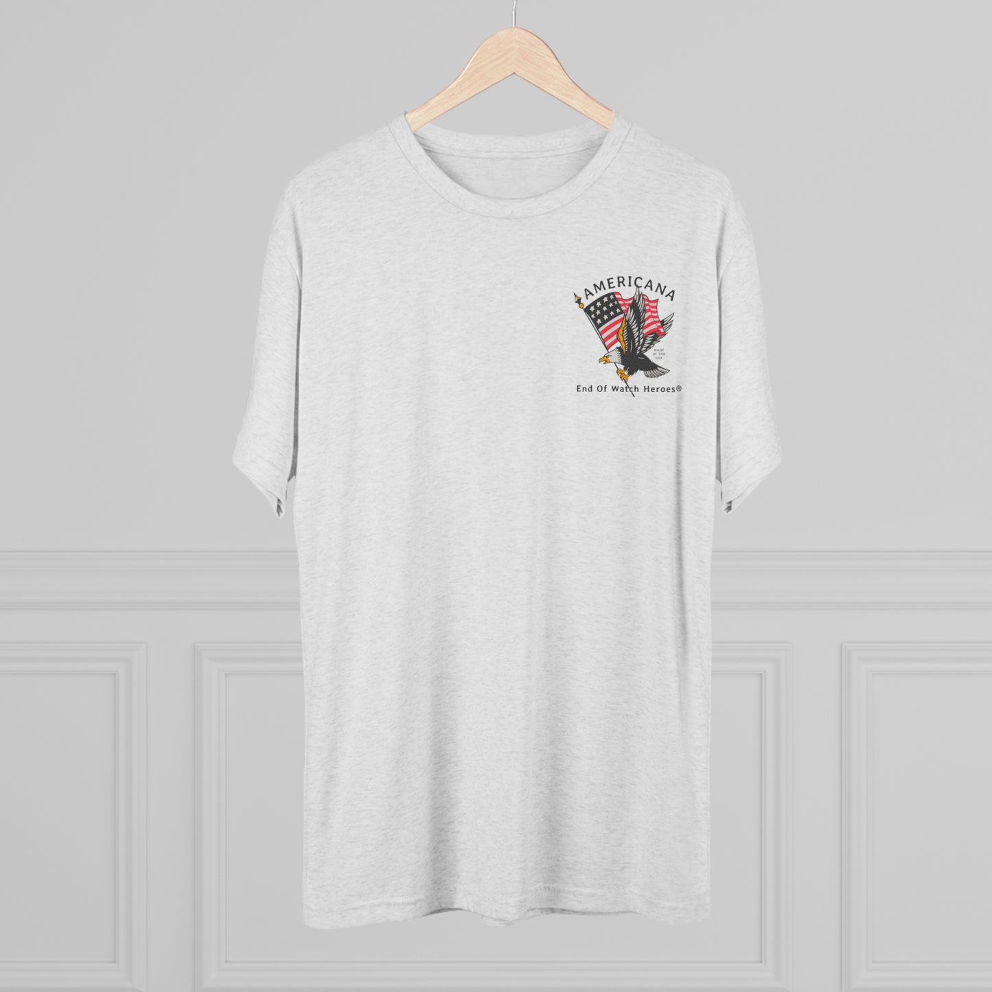 AMERICANA Unisex Tri-Blend Crew Tee