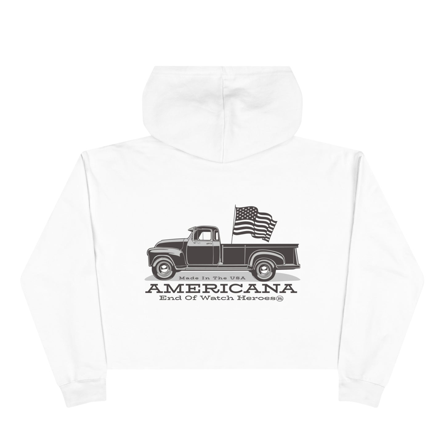 AMERICANA Crop Hoodie