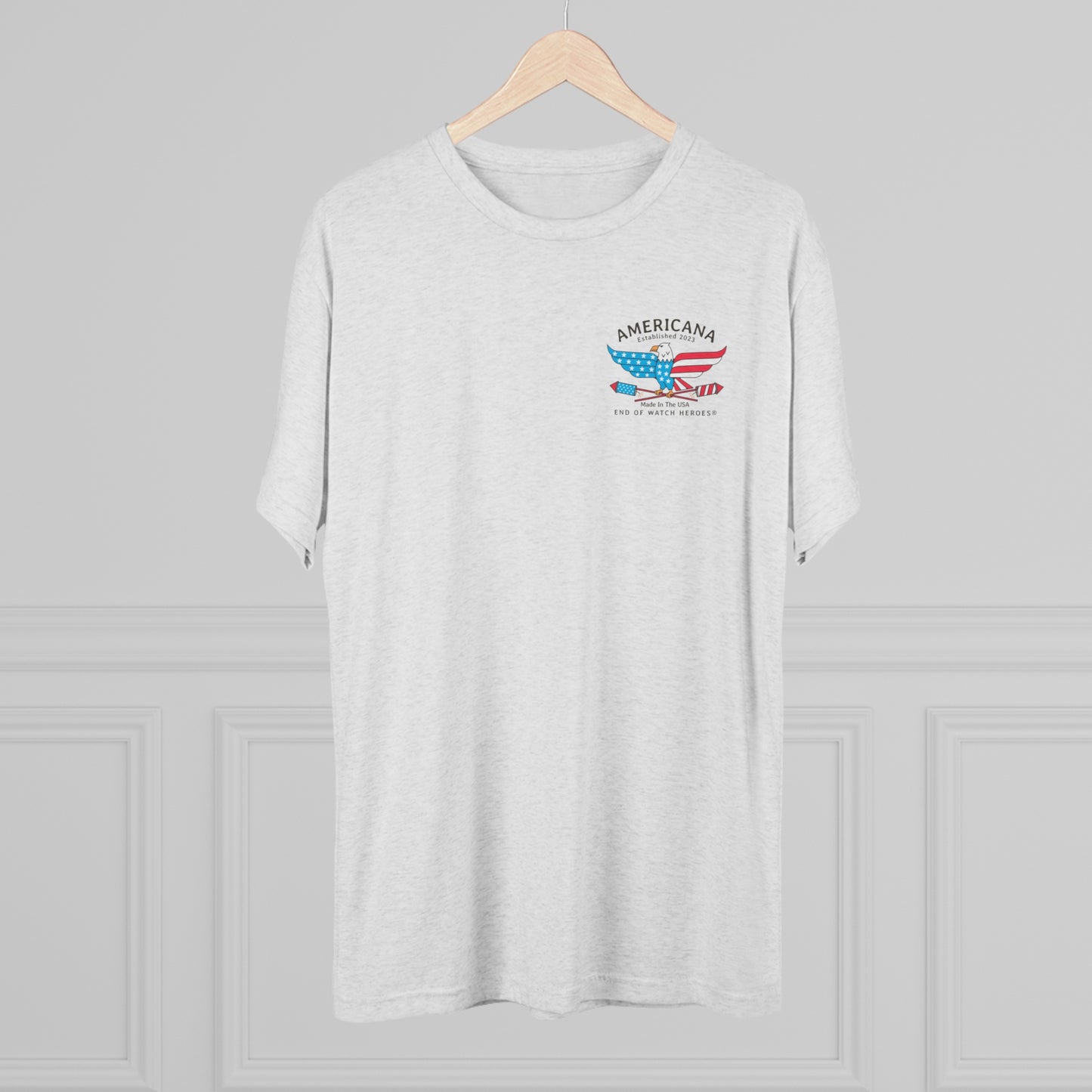 AMERICANA Unisex Tri-Blend Crew Tee