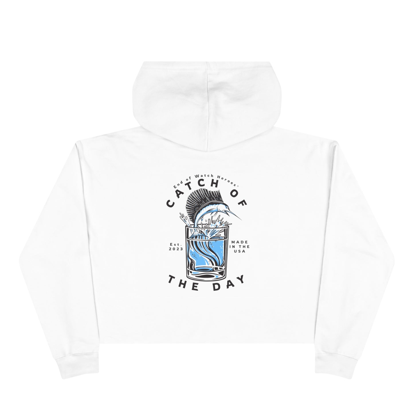 Catch Of The Day - Crop Hoodie
