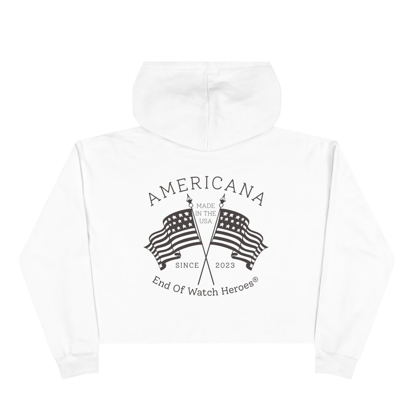AMERICANA Crop Hoodie
