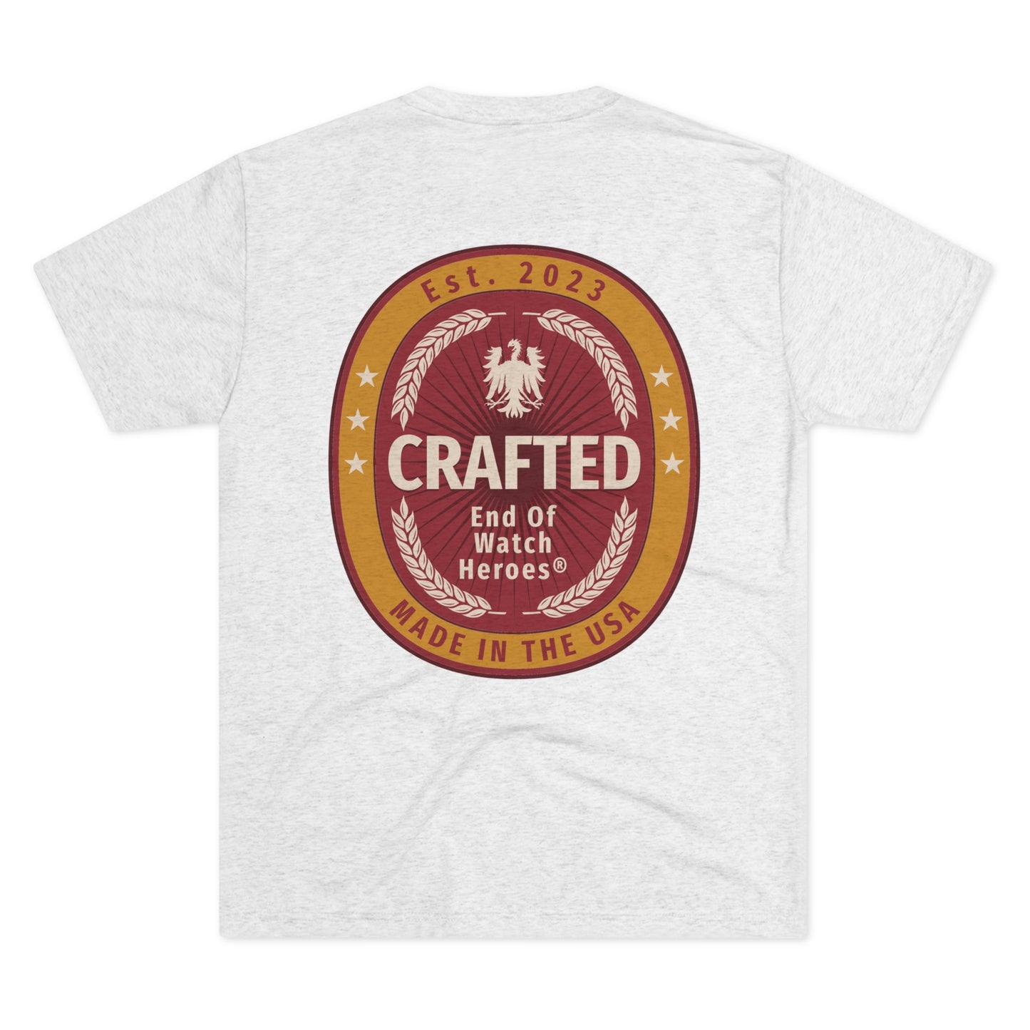 Crafted - Unisex Tri-Blend Crew Tee