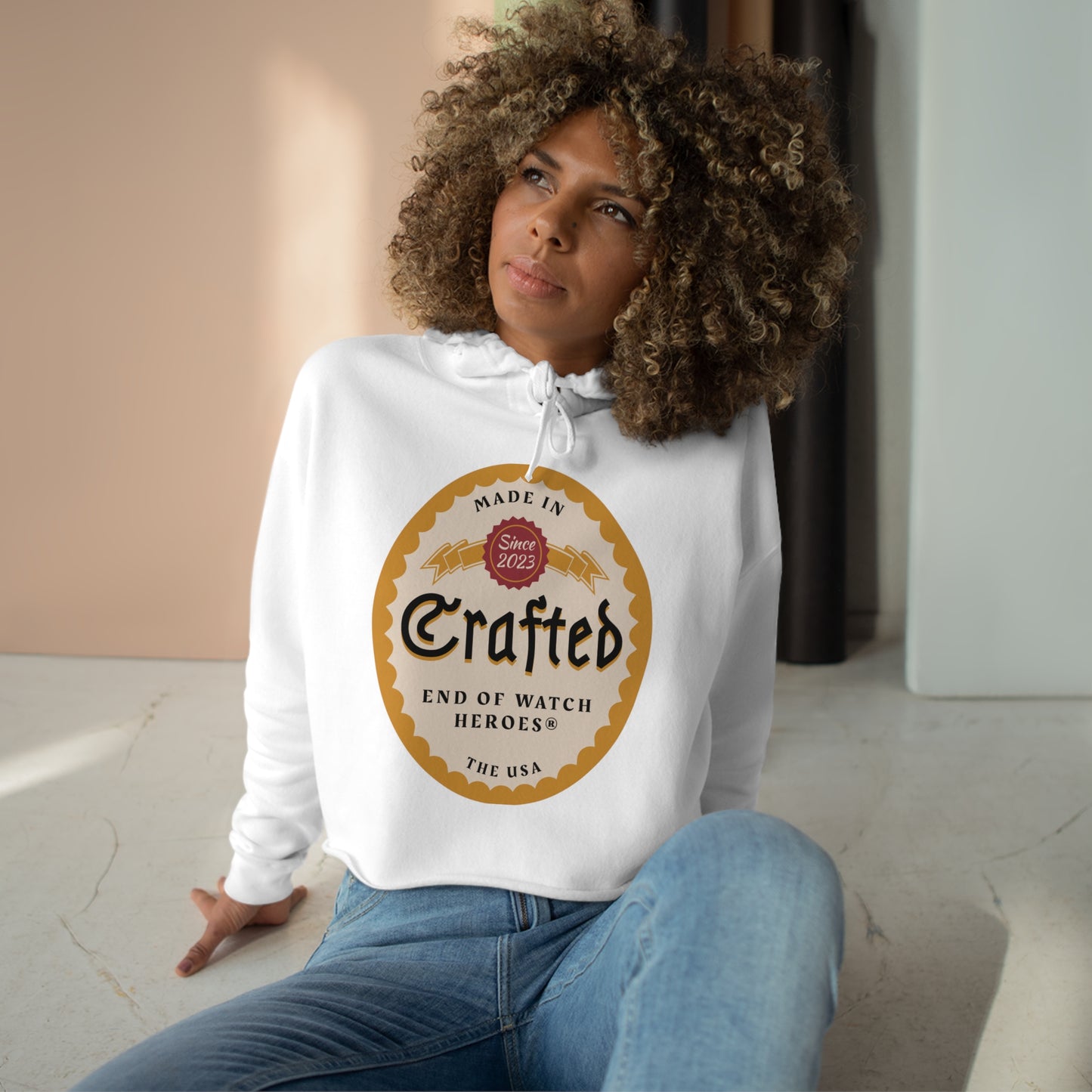 Crafted Crop Hoodie