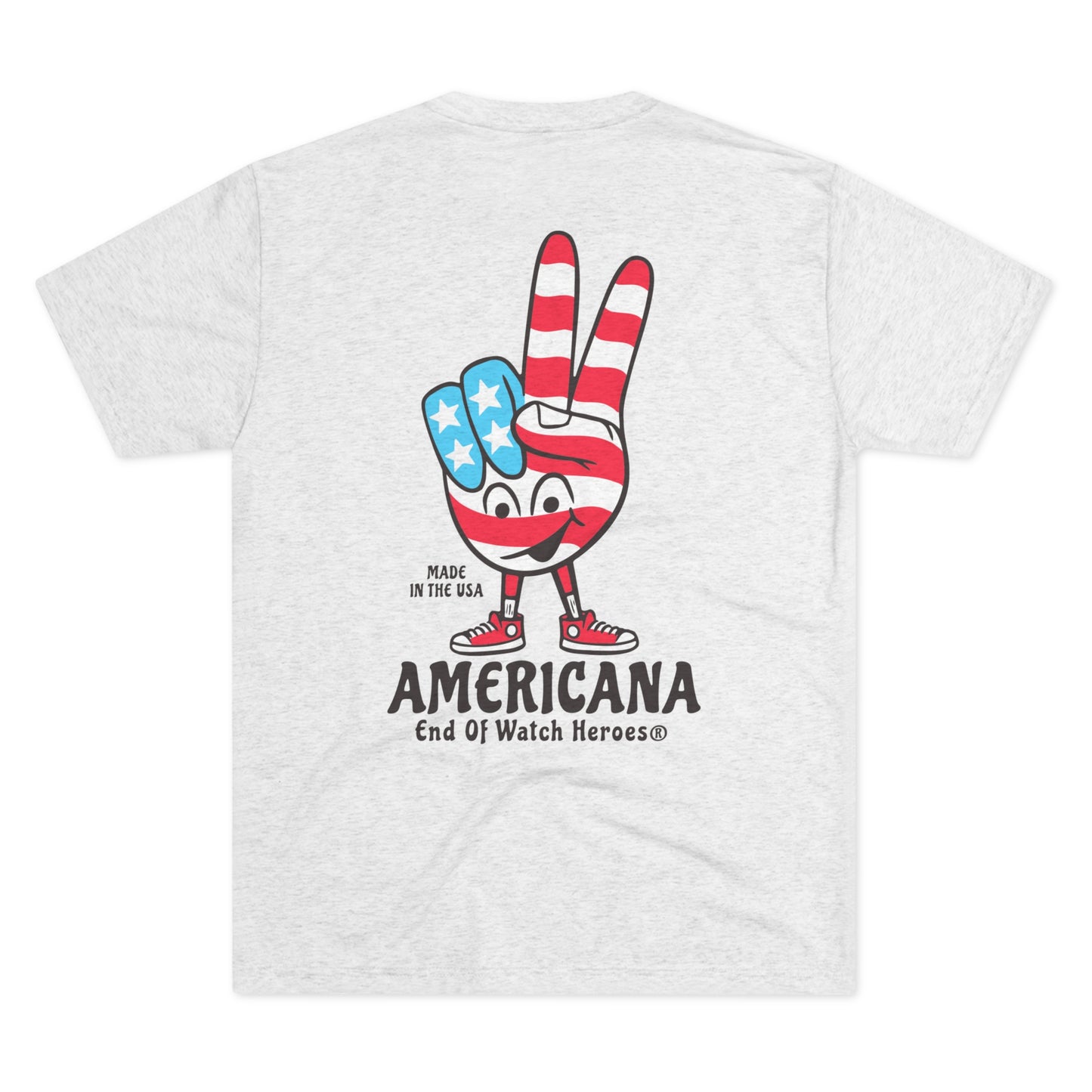 AMERICANA Unisex Tri-Blend Crew Tee