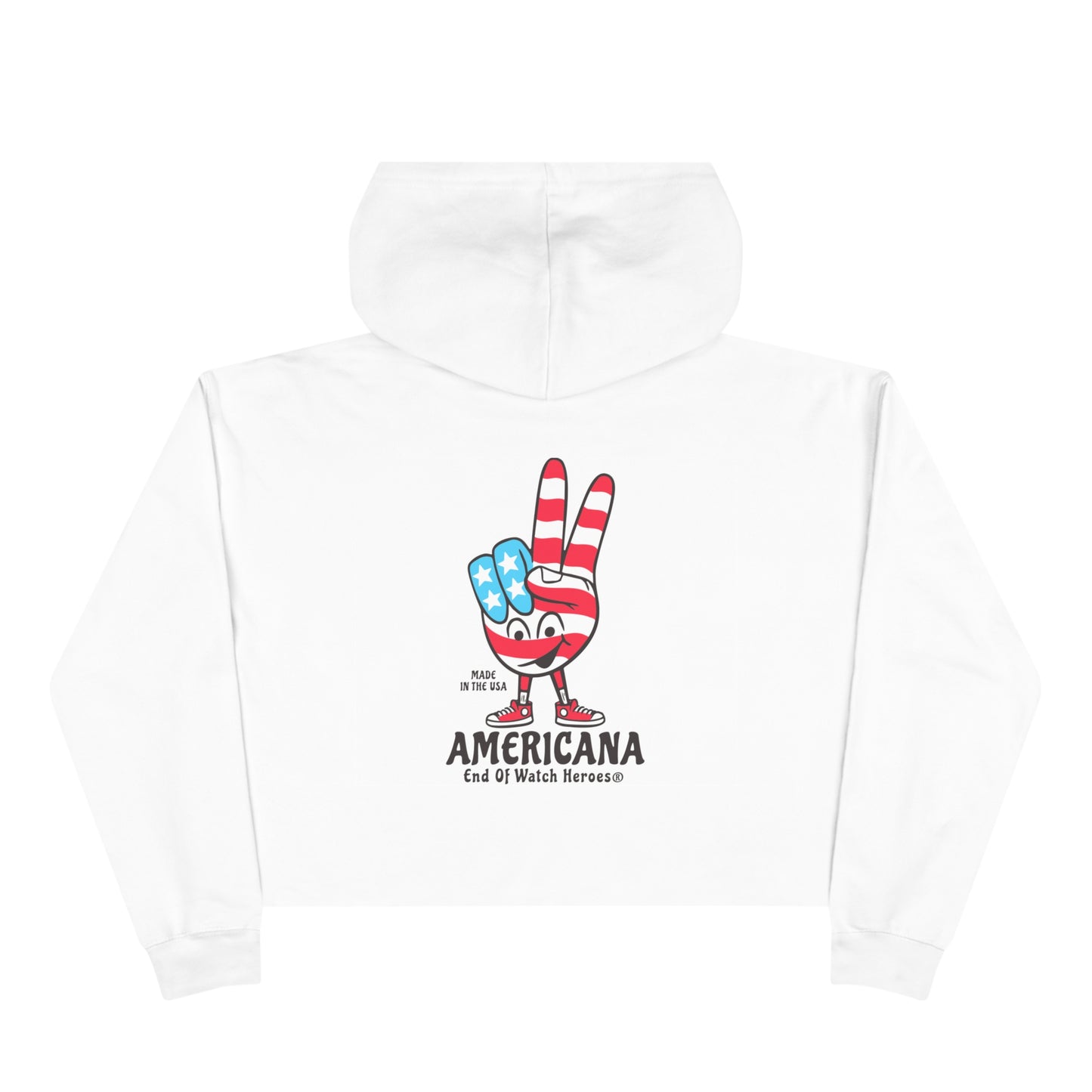 AMERICANA Crop Hoodie