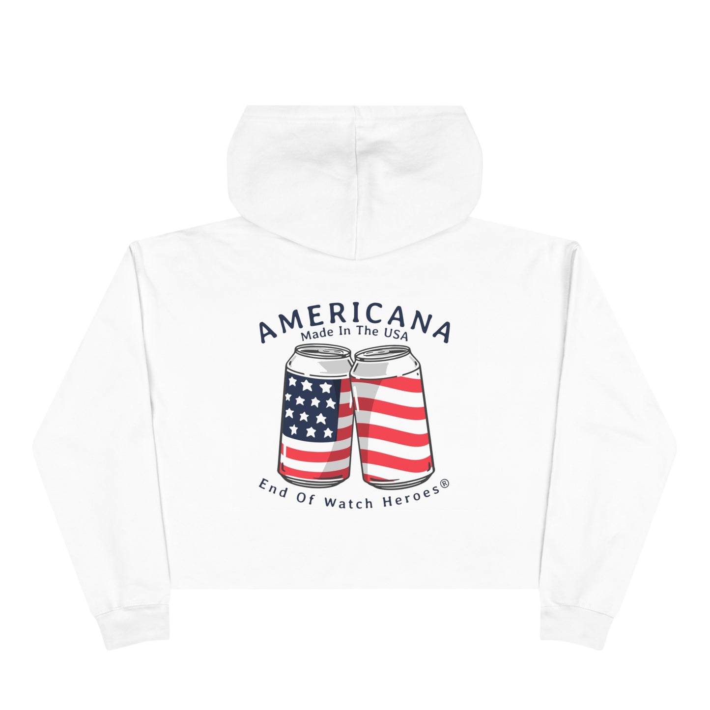 AMERICANA Crop Hoodie
