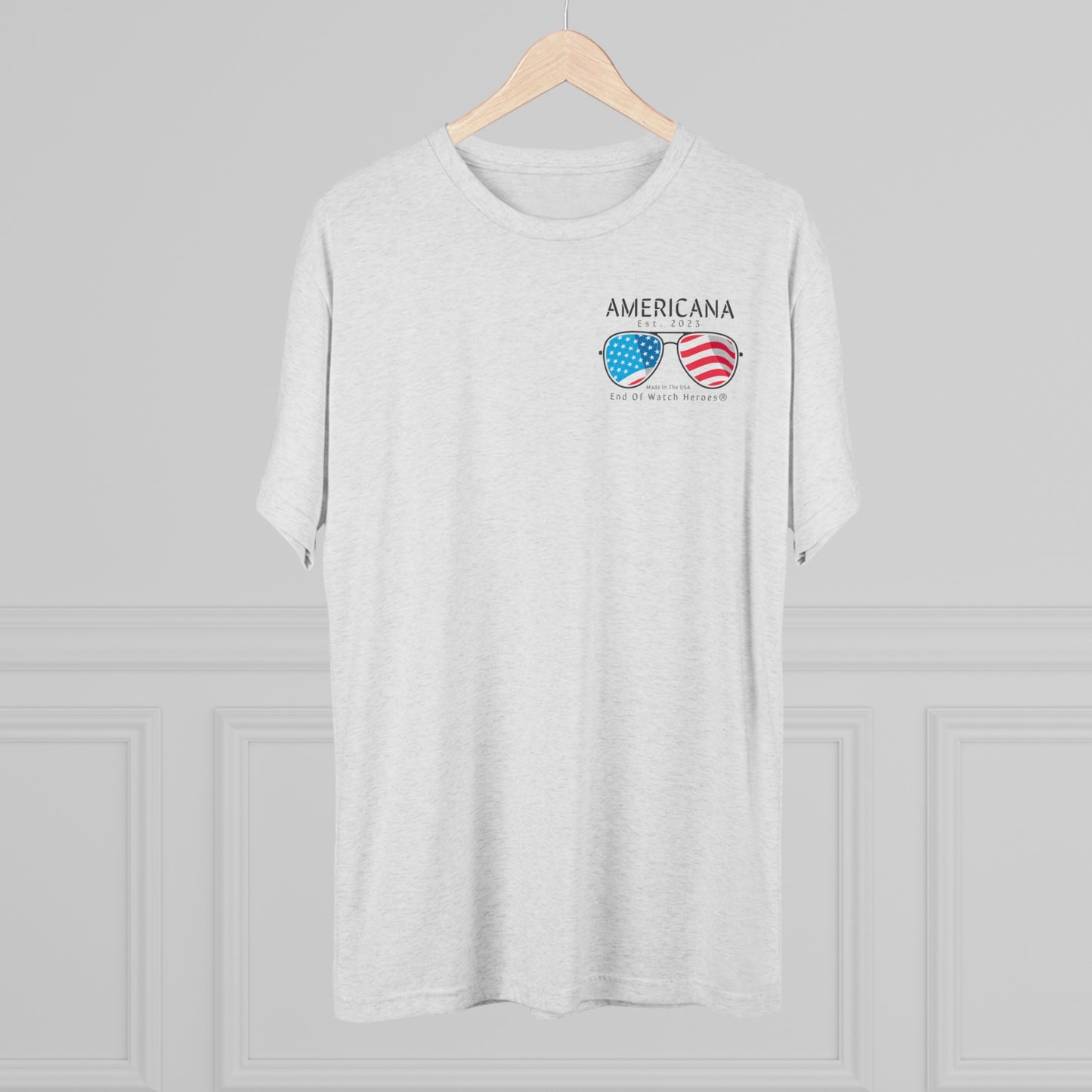 AMERICANA Unisex Tri-Blend Crew Tee