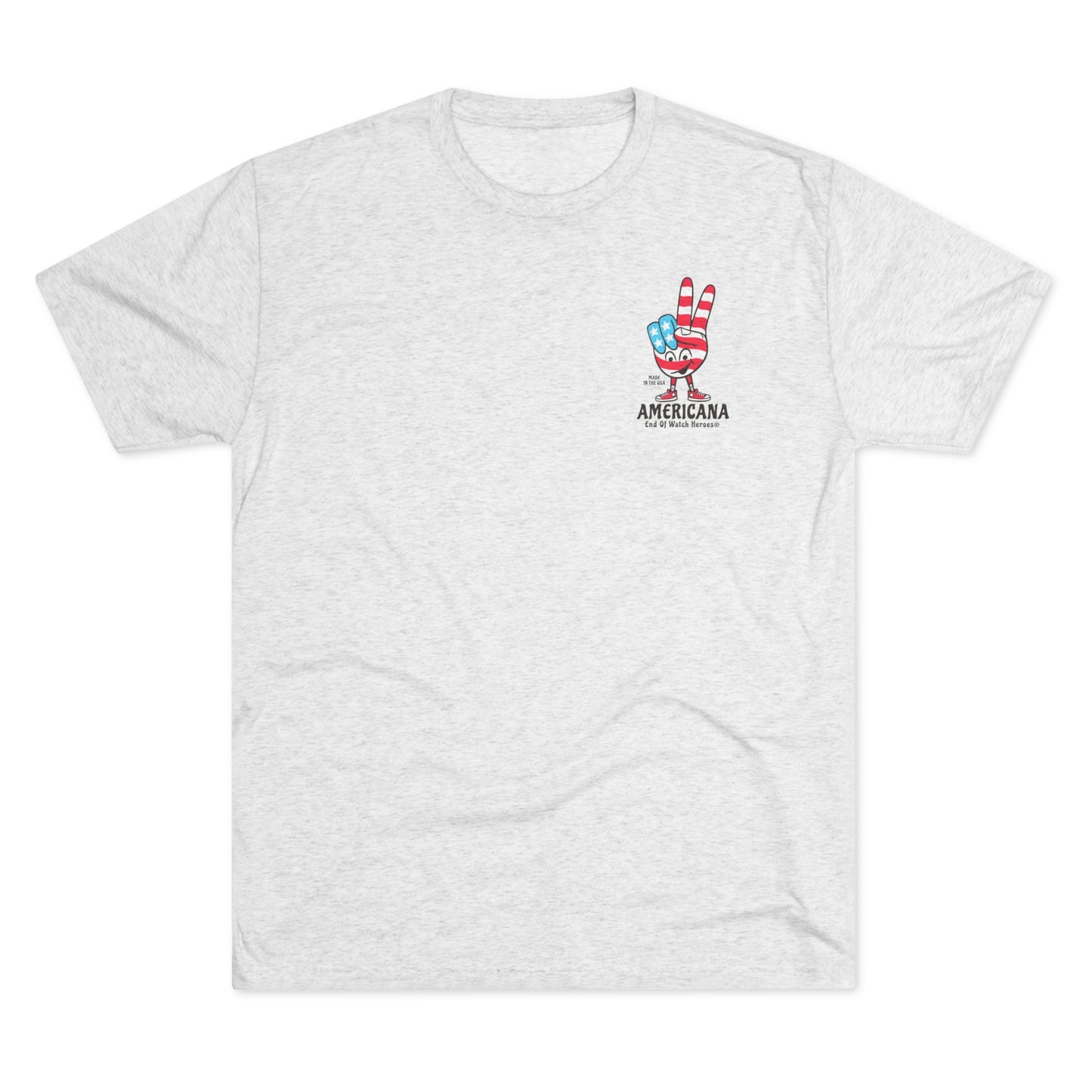 AMERICANA Unisex Tri-Blend Crew Tee