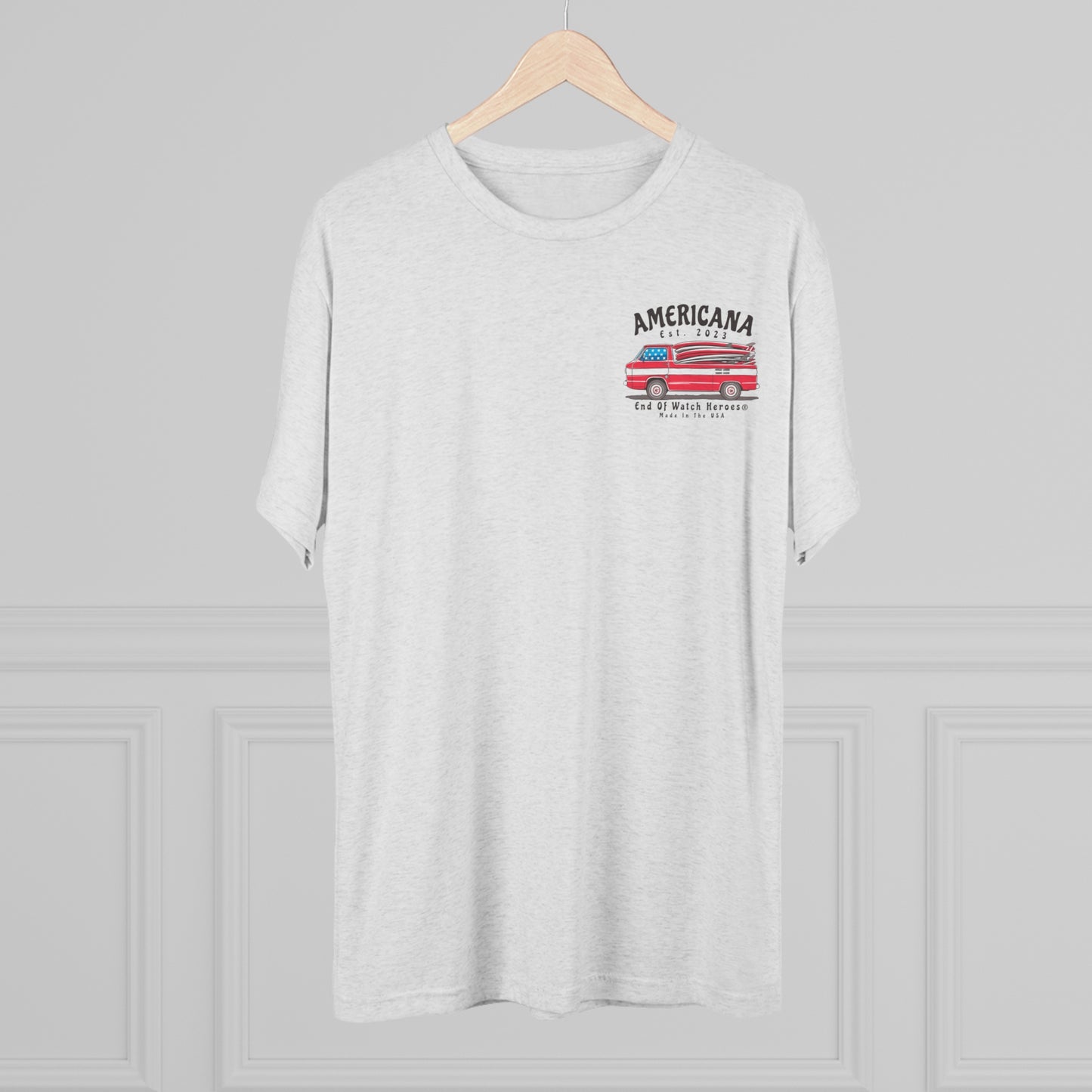 AMERICANA Unisex Tri-Blend Crew Tee