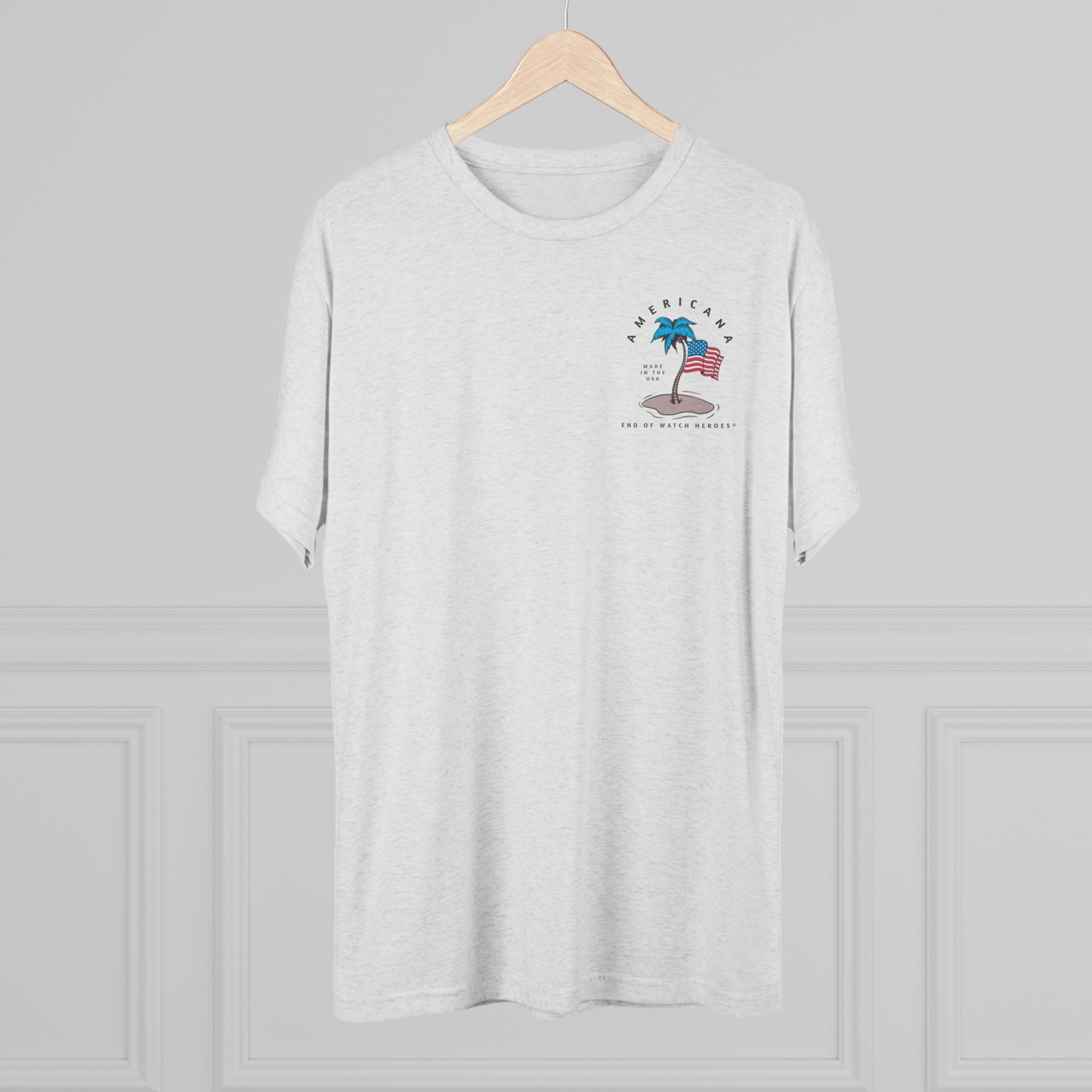 AMERICANA Unisex Tri-Blend Crew Tee