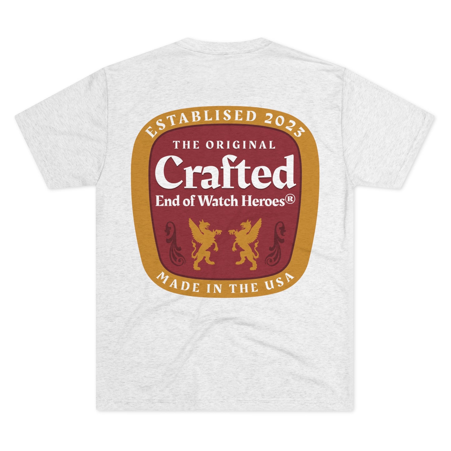 Crafted - Unisex Tri-Blend Crew Tee