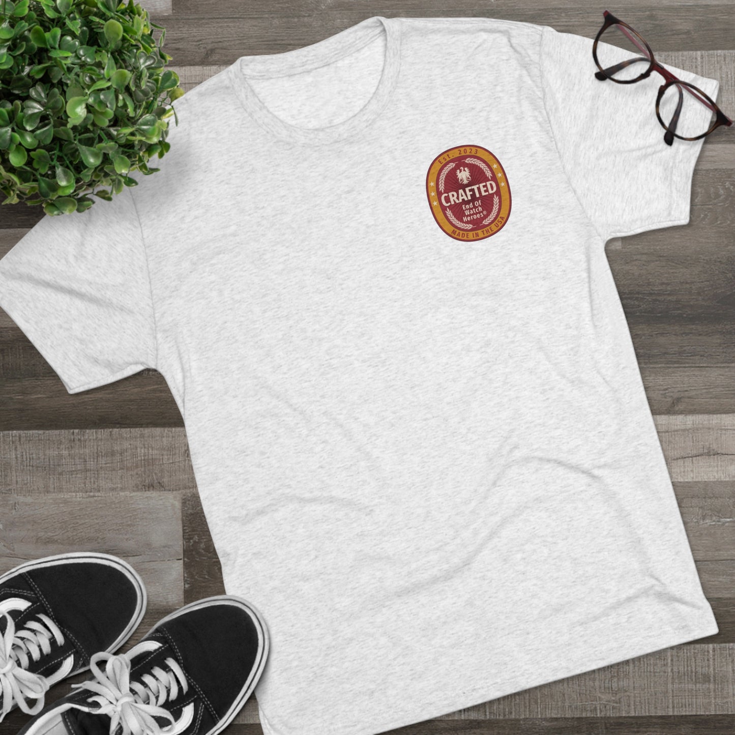 Crafted - Unisex Tri-Blend Crew Tee