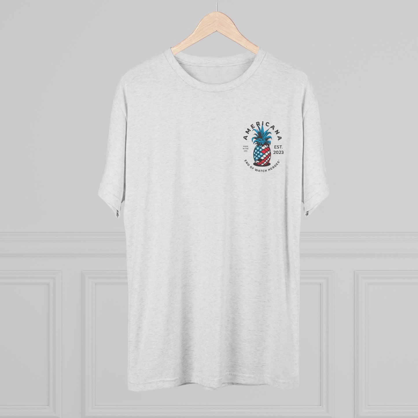 AMERICANA Unisex Tri-Blend Crew Tee