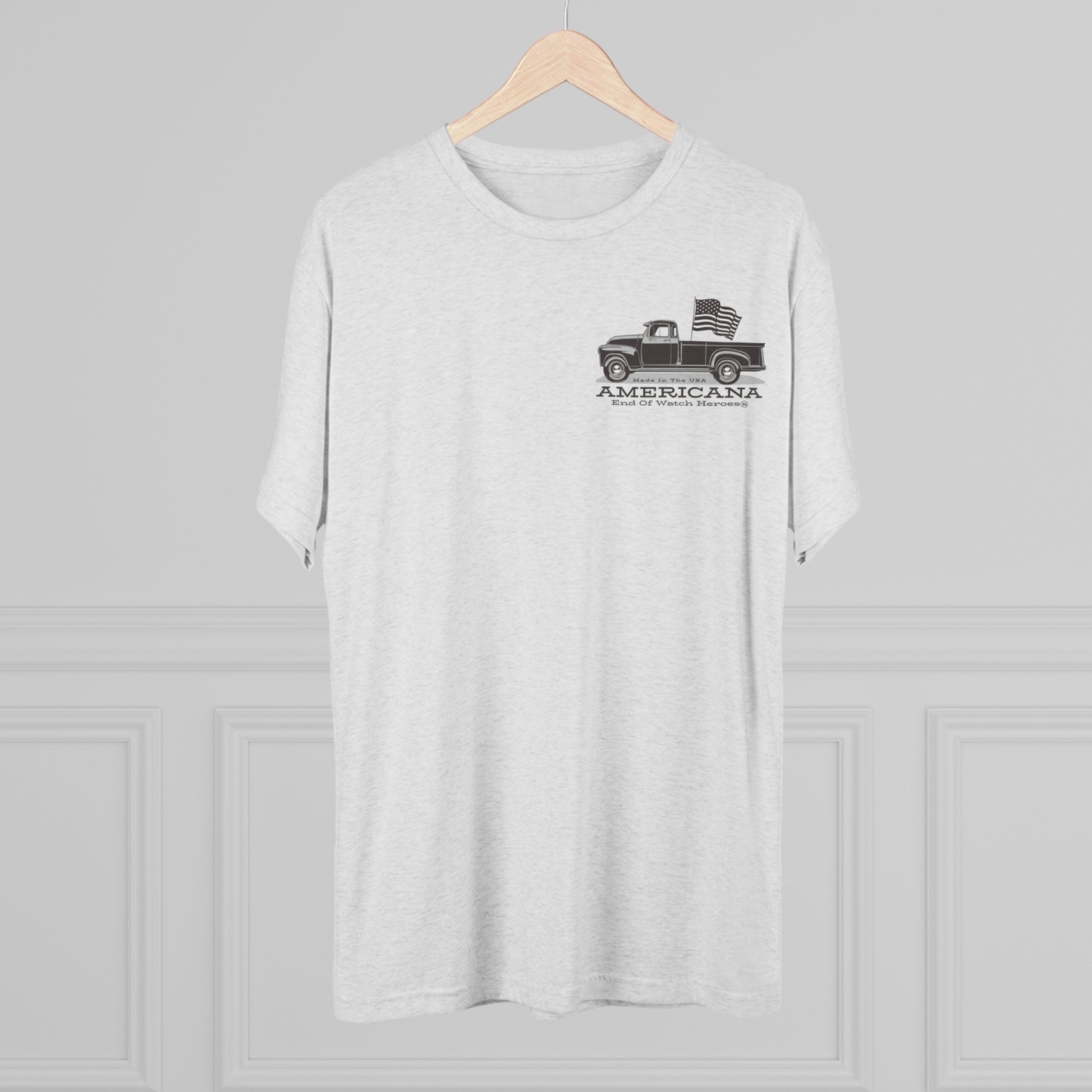 AMERICANA Unisex Tri-Blend Crew Tee