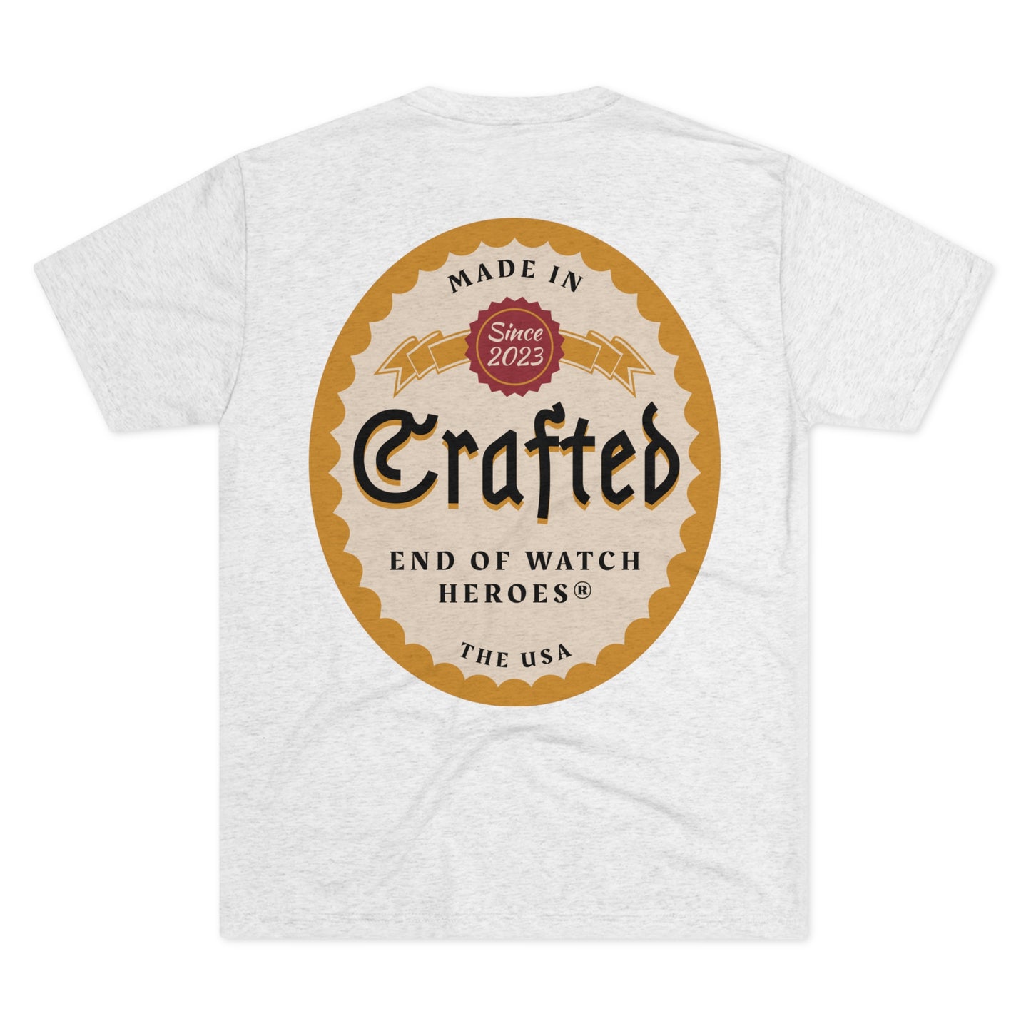 Crafted Unisex Tri-Blend Crew Tee