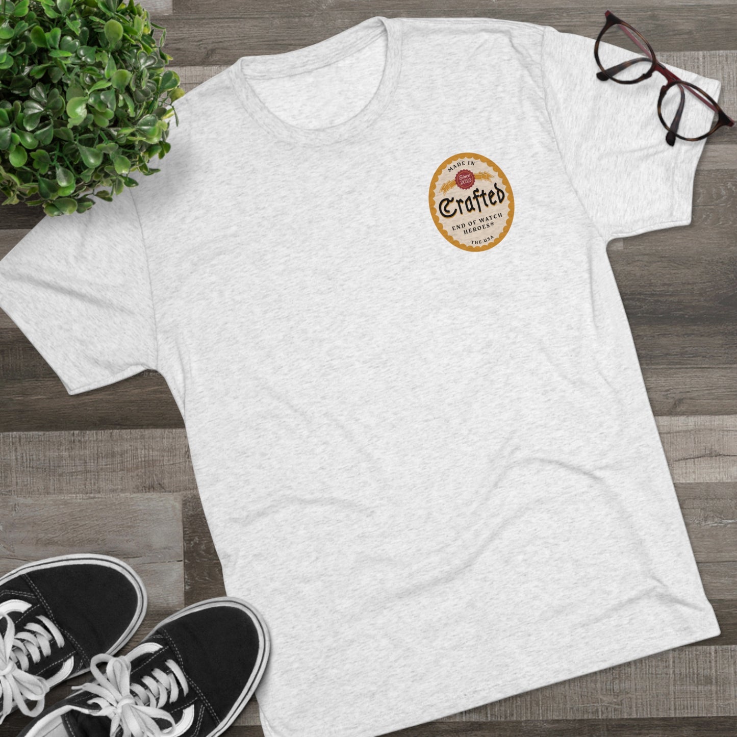 Crafted Unisex Tri-Blend Crew Tee