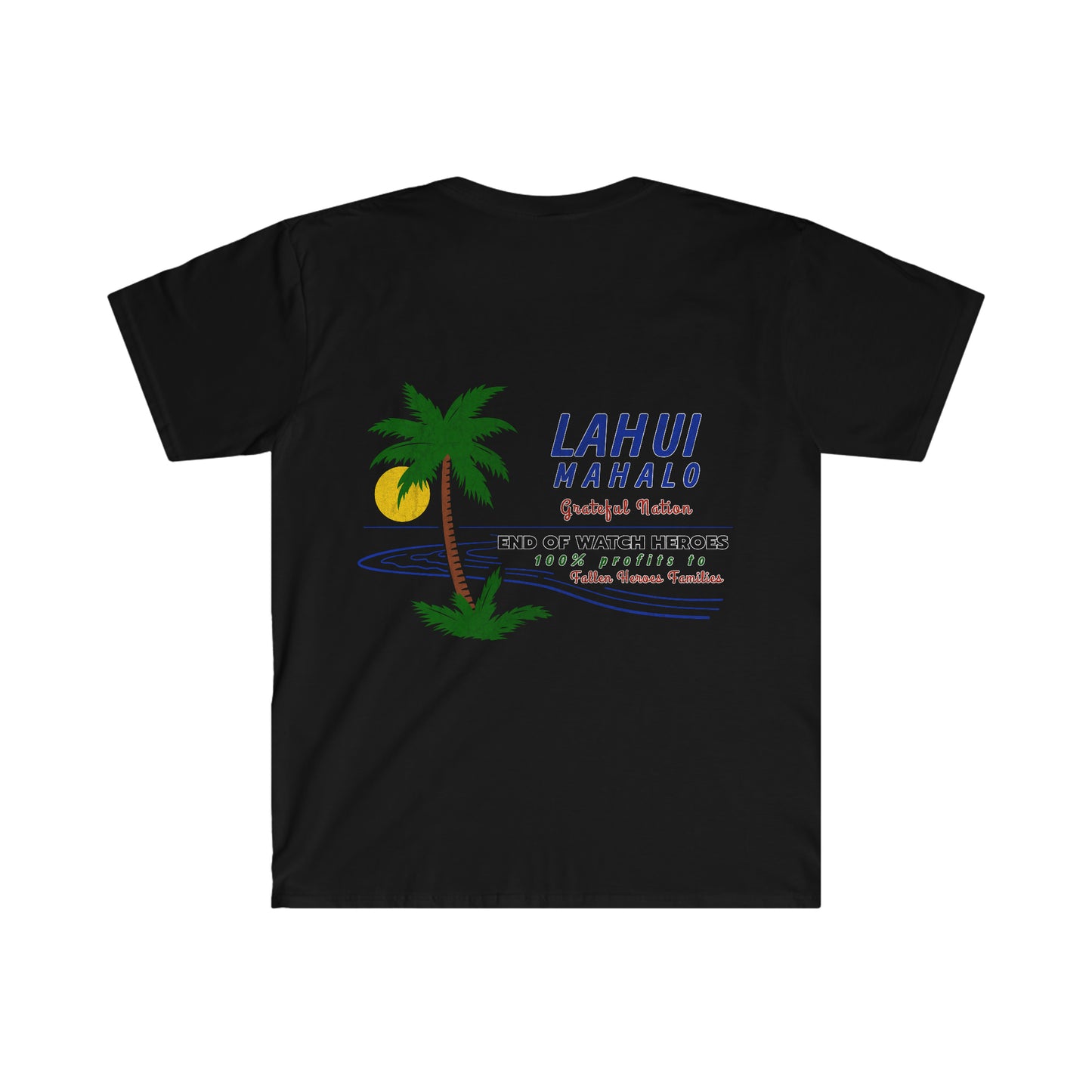 Lahui Mahalo * Grateful National Island Sunset Softstyle T-Shirt