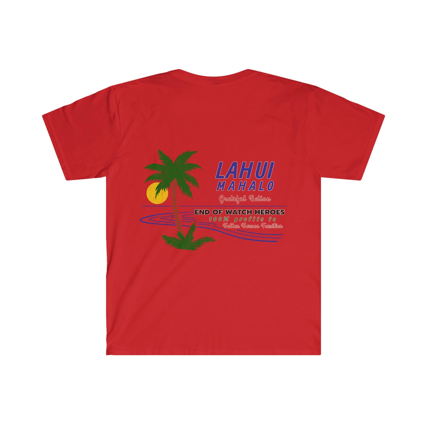 Lahui Mahalo * Grateful National Island Sunset Softstyle T-Shirt