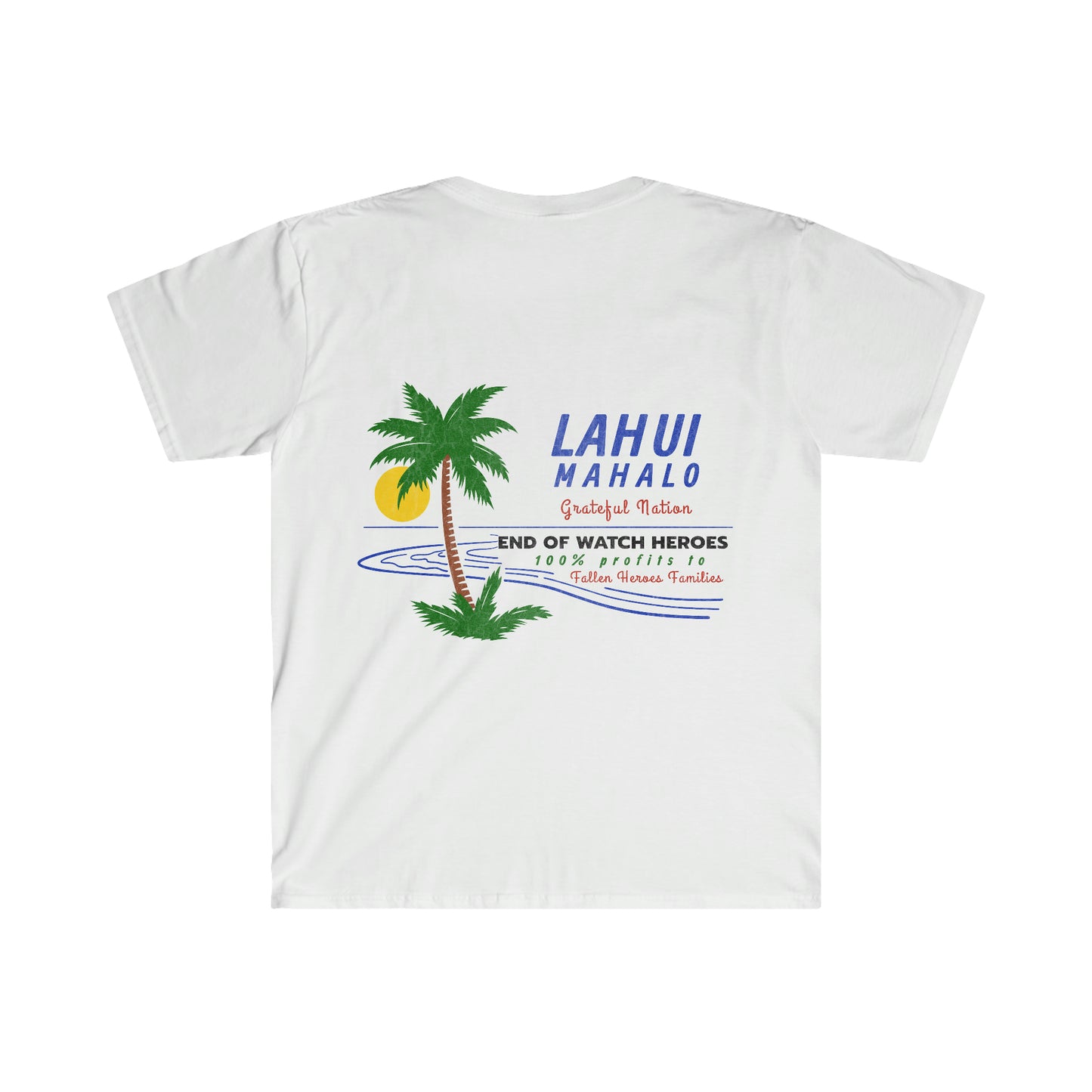 Lahui Mahalo * Grateful National Island Sunset Softstyle T-Shirt