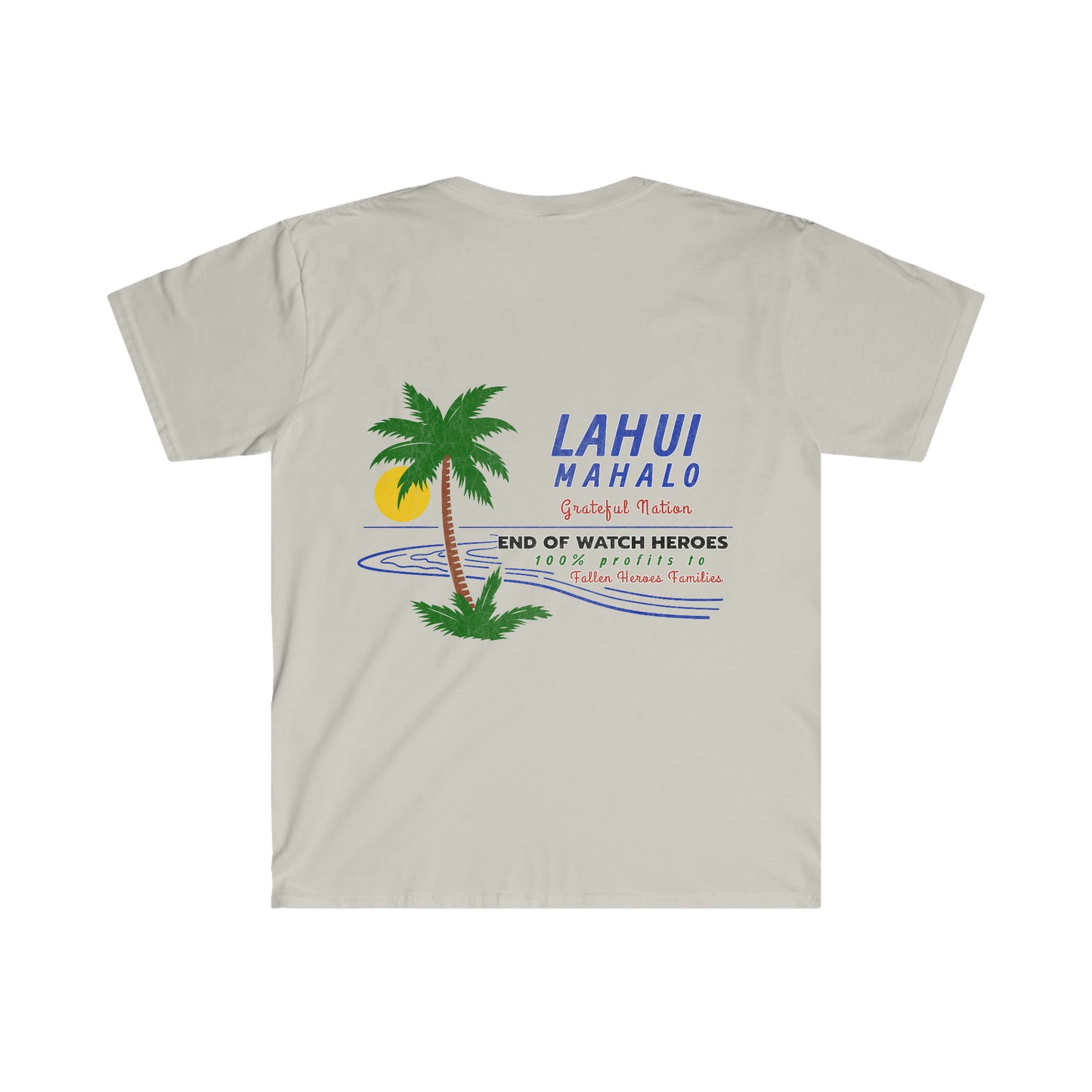 Lahui Mahalo * Grateful National Island Sunset Softstyle T-Shirt