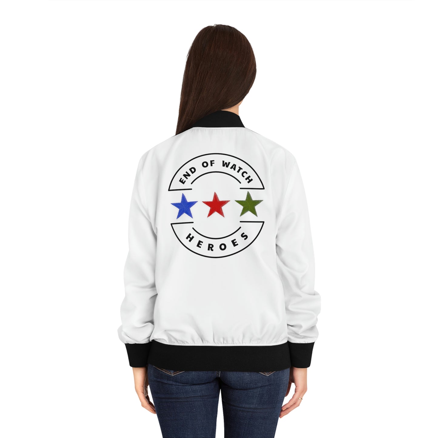 End Of Watch Heroes Women's Bomber Jacket (AOP)