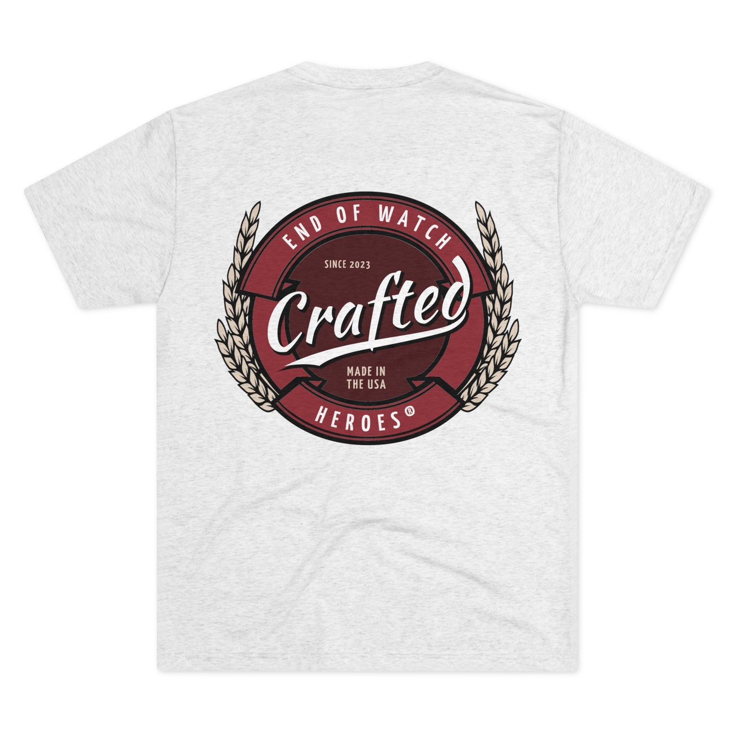 Crafted  -  Unisex Tri-Blend Crew Tee