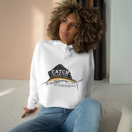 Catch Of The Day  -  Crop Hoodie