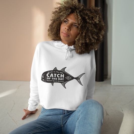 Catch of the Day  -  Crop Hoodie