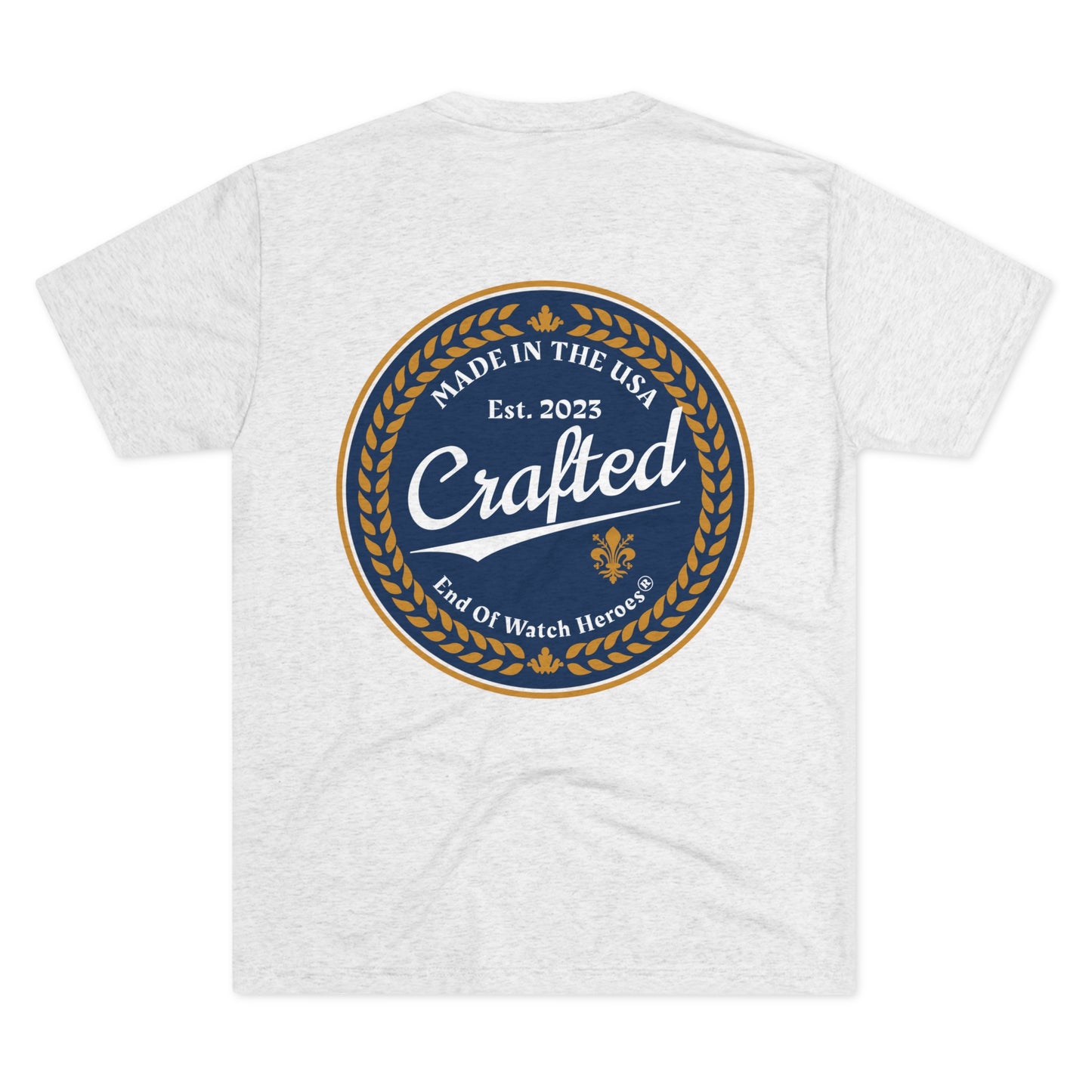 Crafted  - Unisex Tri-Blend Crew Tee