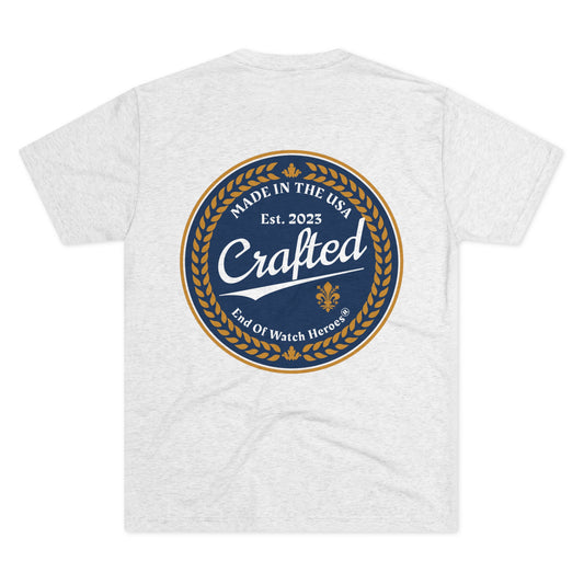 Crafted  - Unisex Tri-Blend Crew Tee