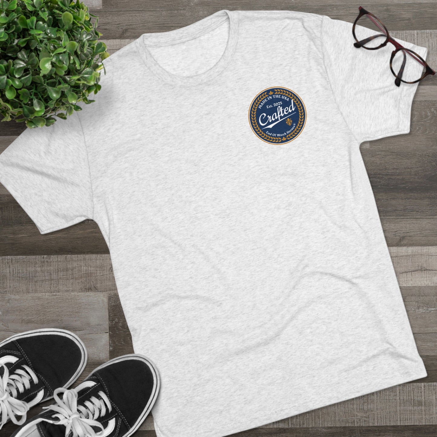 Crafted  - Unisex Tri-Blend Crew Tee