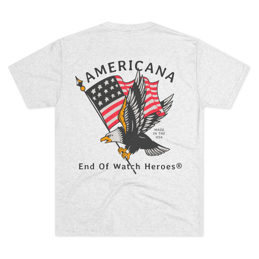 AMERICANA Unisex Tri-Blend Crew Tee
