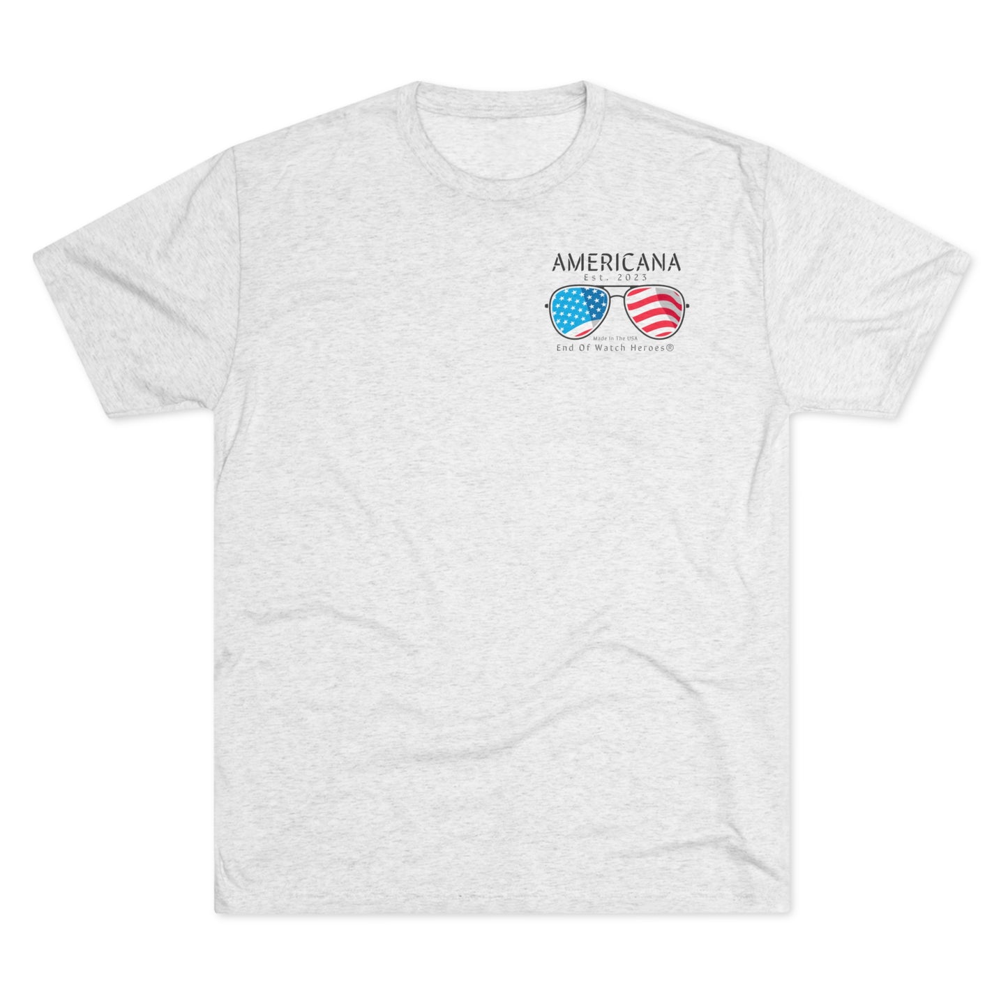 AMERICANA Unisex Tri-Blend Crew Tee