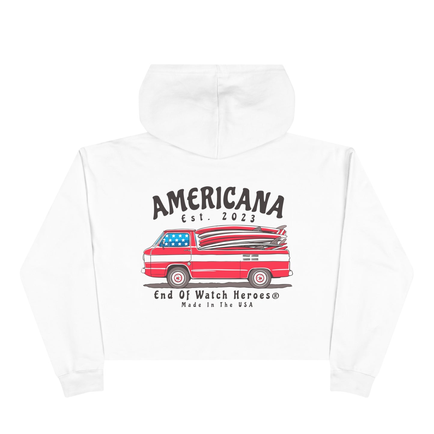 AMERICANA Crop Hoodie
