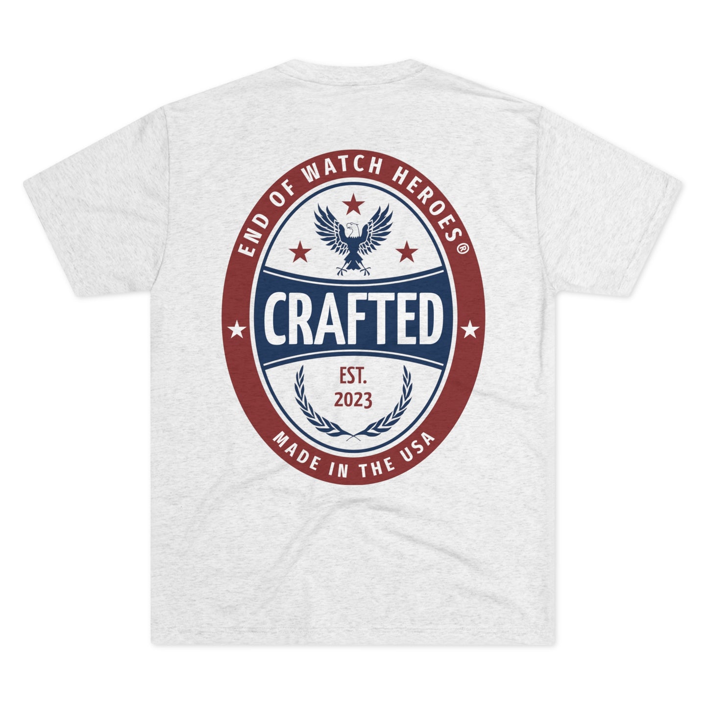 Crafted  -  Unisex Tri-Blend Crew Tee