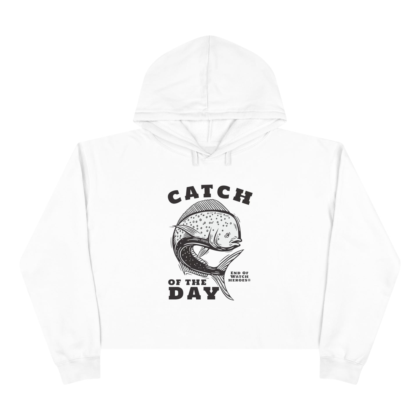 Catch Of The Day  -  Crop Hoodie