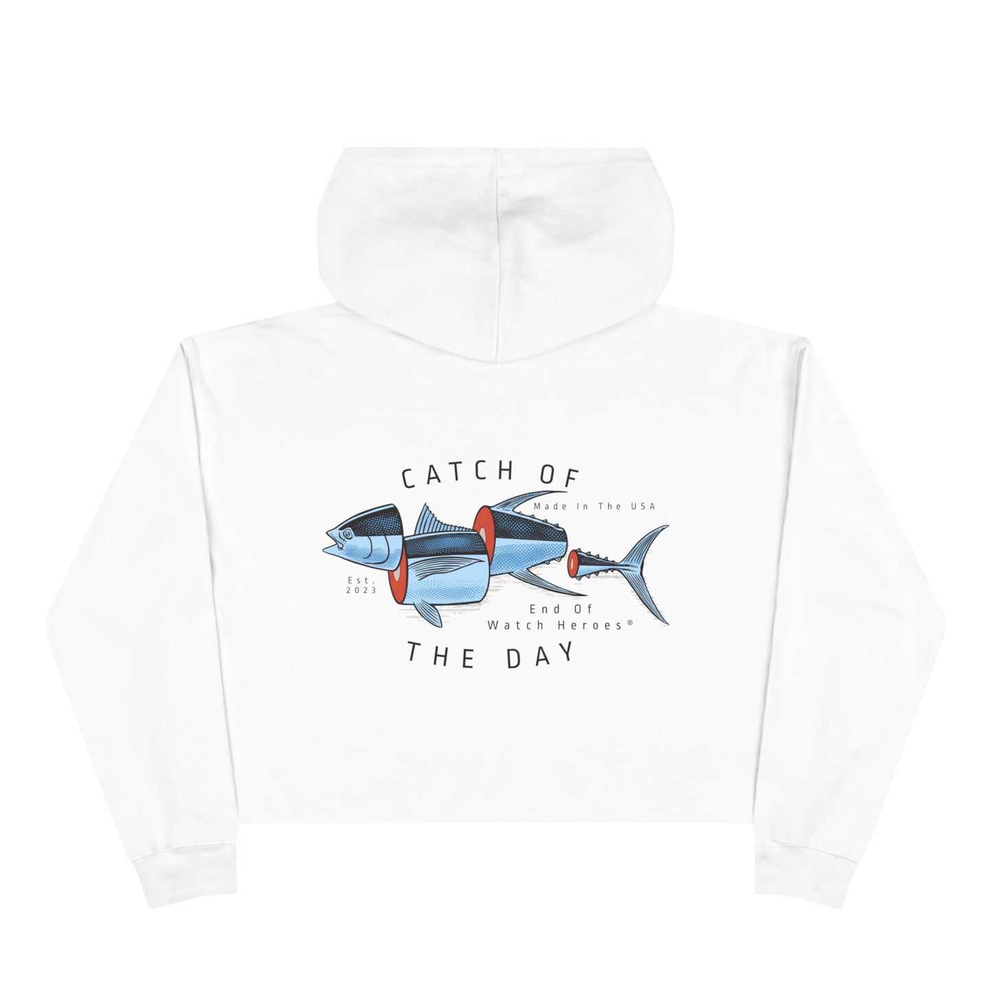 Catch of the Day  -  Crop Hoodie
