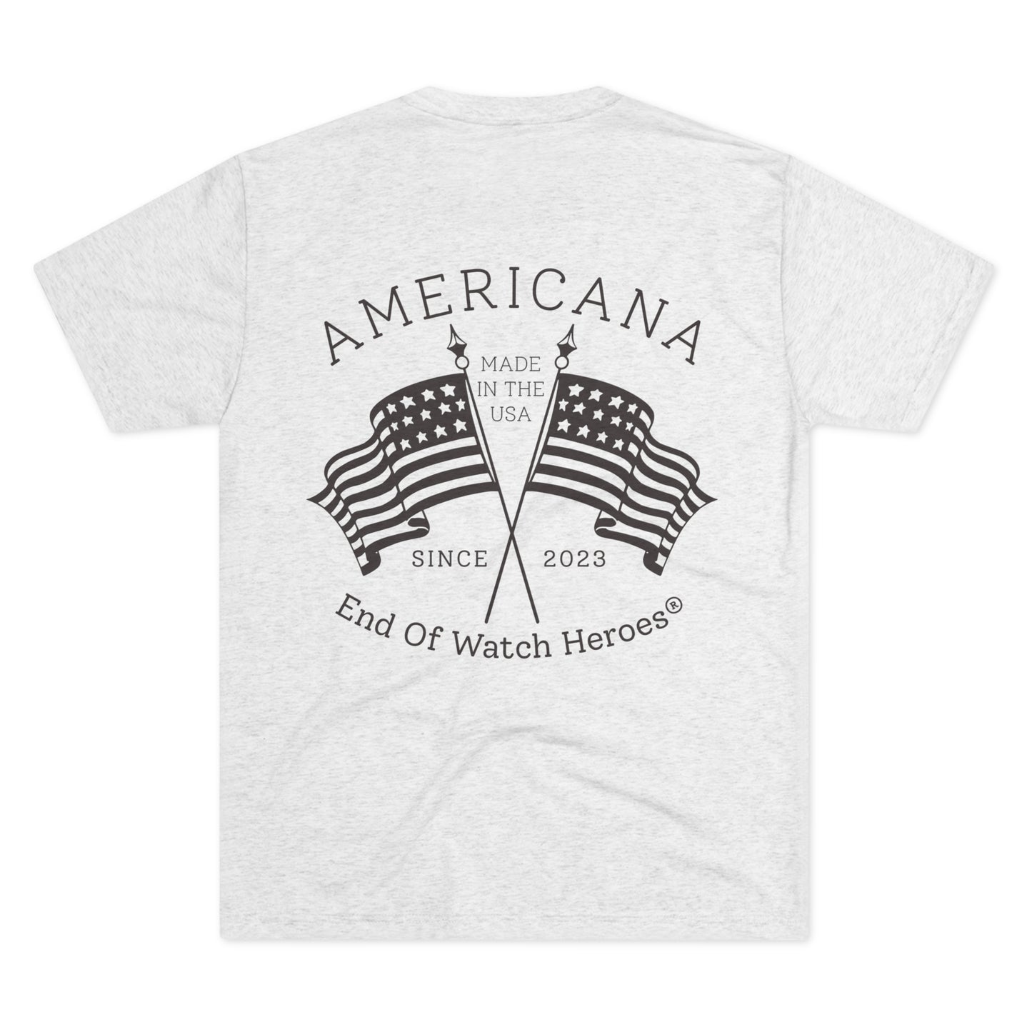 AMERICANA Unisex Tri-Blend Crew Tee