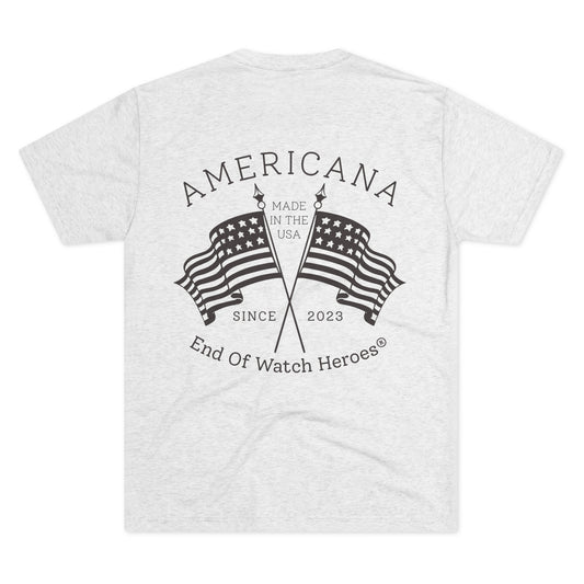 AMERICANA Unisex Tri-Blend Crew Tee