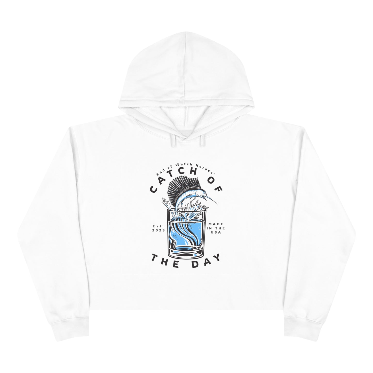 Catch Of The Day - Crop Hoodie