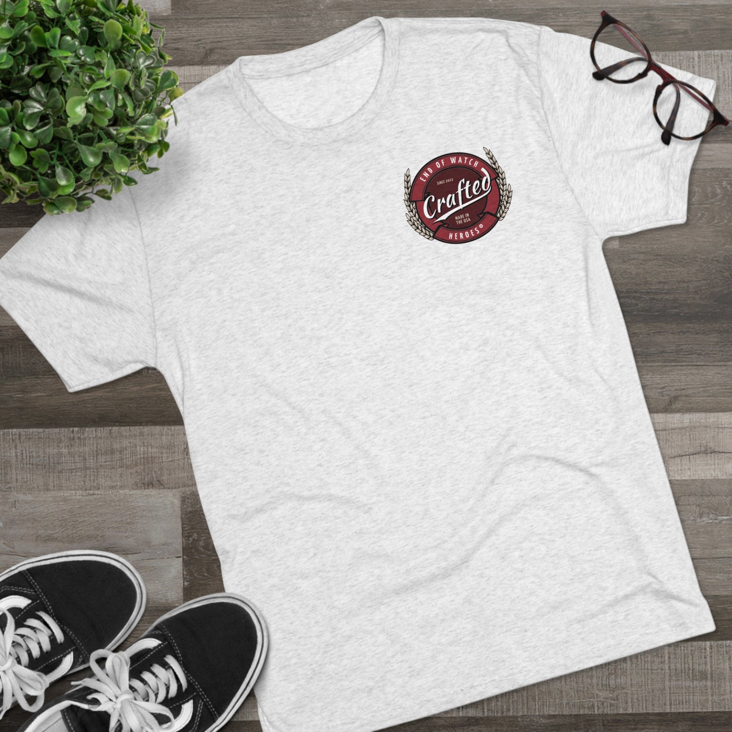 Crafted  -  Unisex Tri-Blend Crew Tee