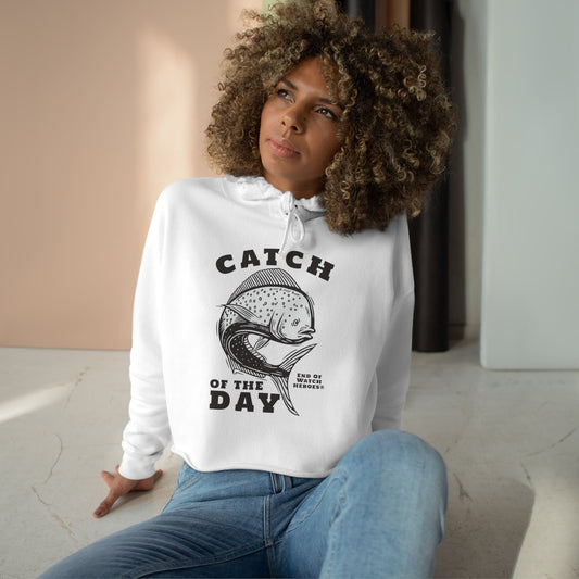Catch Of The Day  -  Crop Hoodie