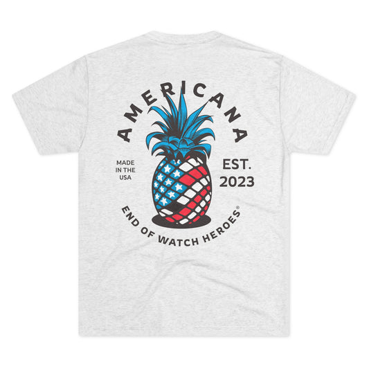 AMERICANA Unisex Tri-Blend Crew Tee