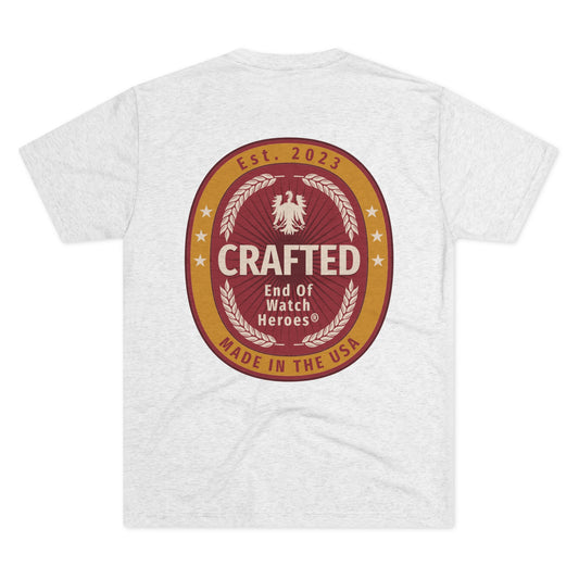 Crafted  - Unisex Tri-Blend Crew Tee