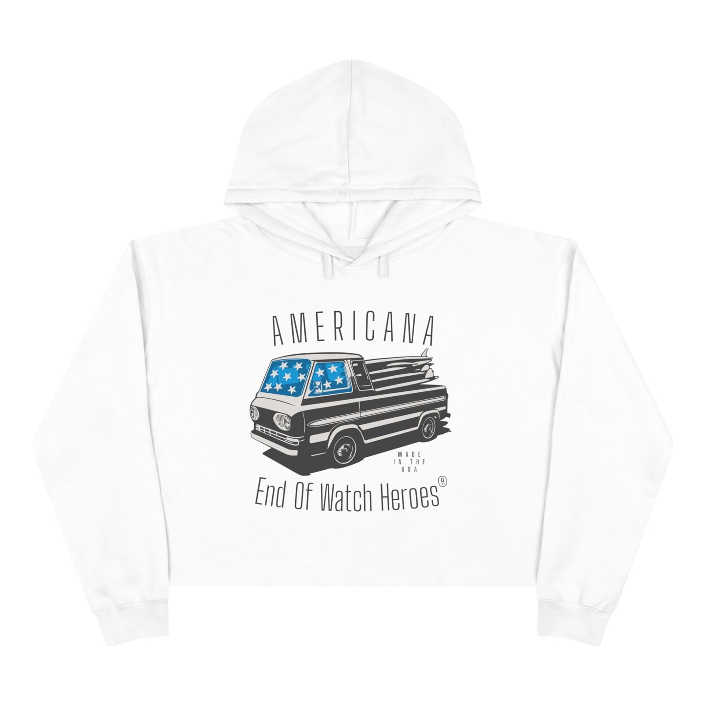 AMERICANA Crop Hoodie