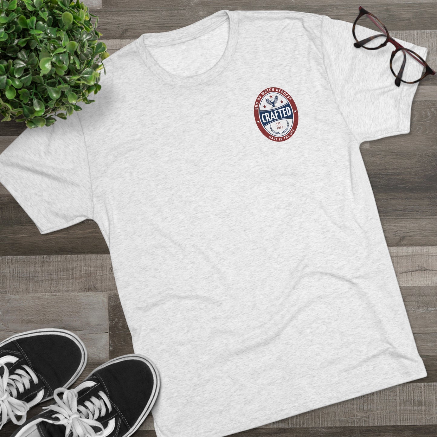 Crafted  -  Unisex Tri-Blend Crew Tee
