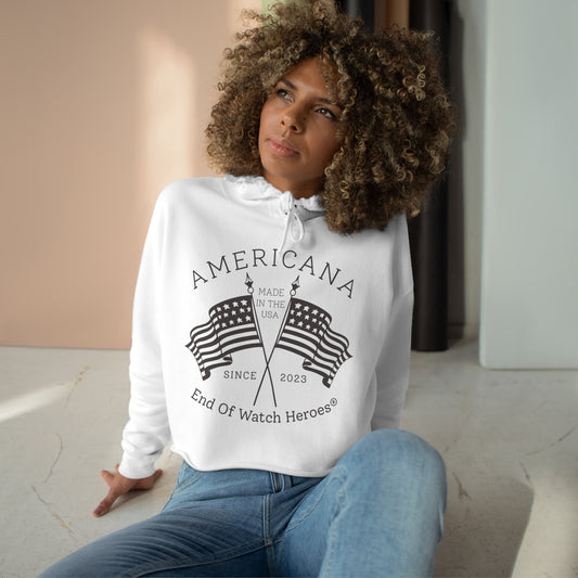AMERICANA Crop Hoodie