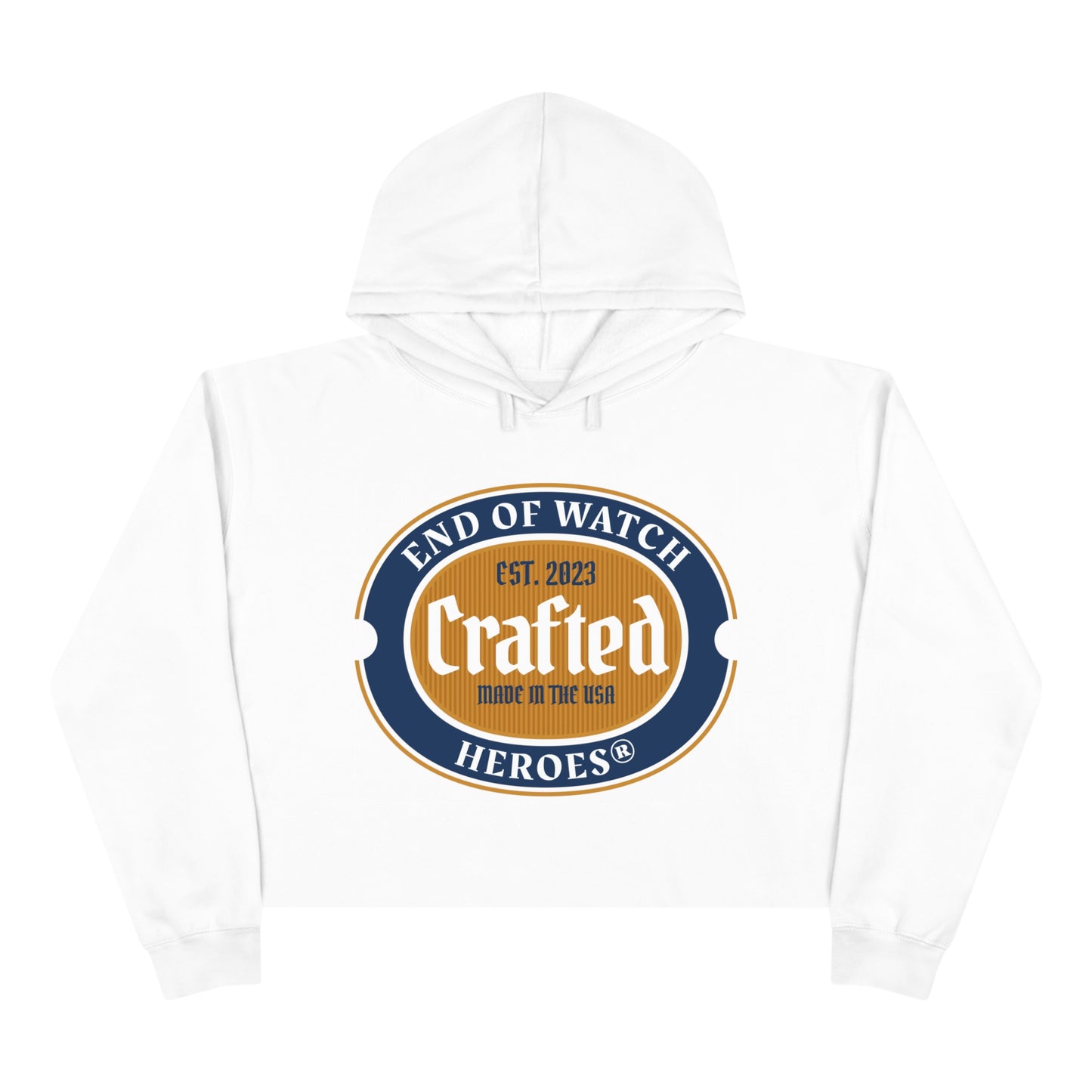 Crafted  - Crop Hoodie