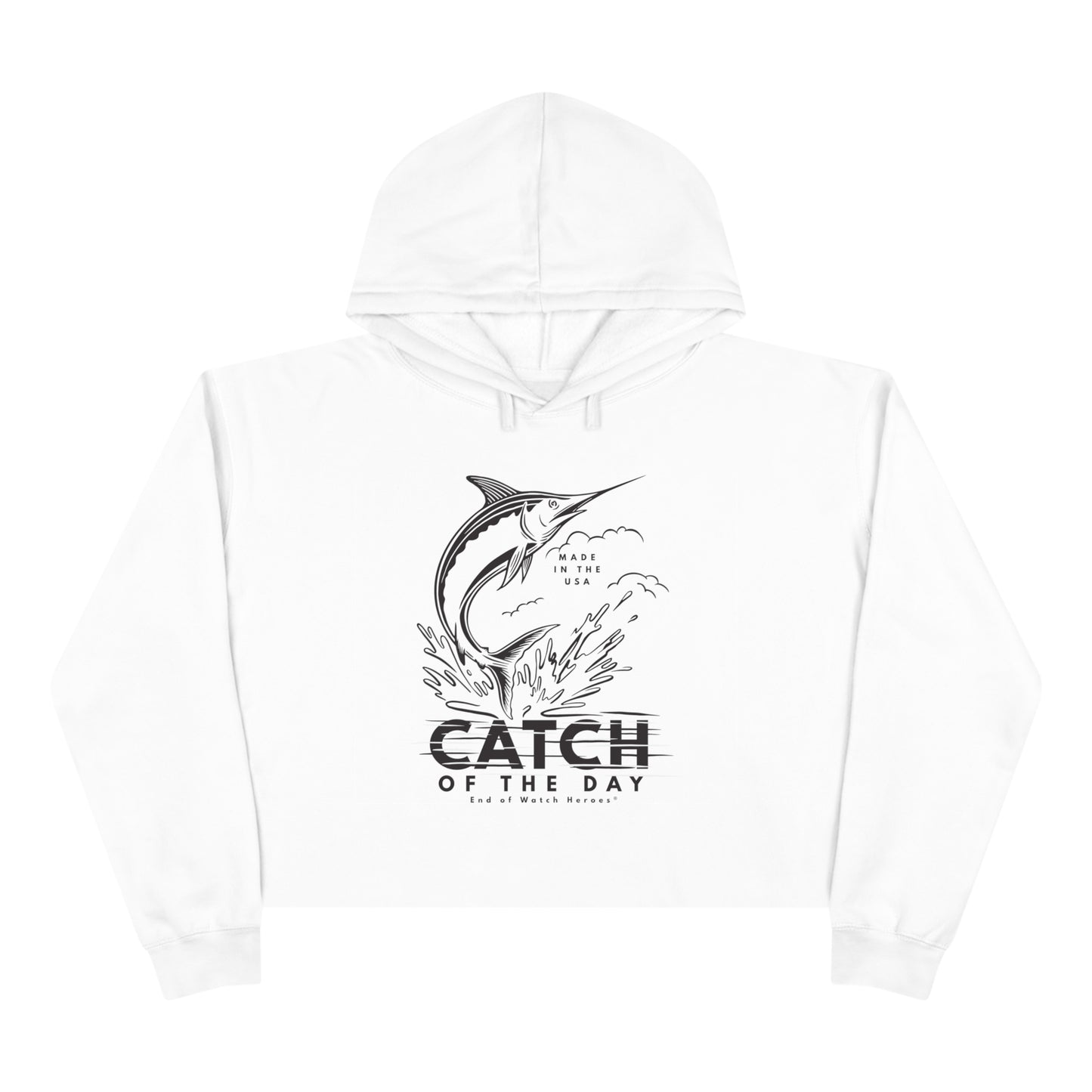 Catch Of The Day - Crop Hoodie