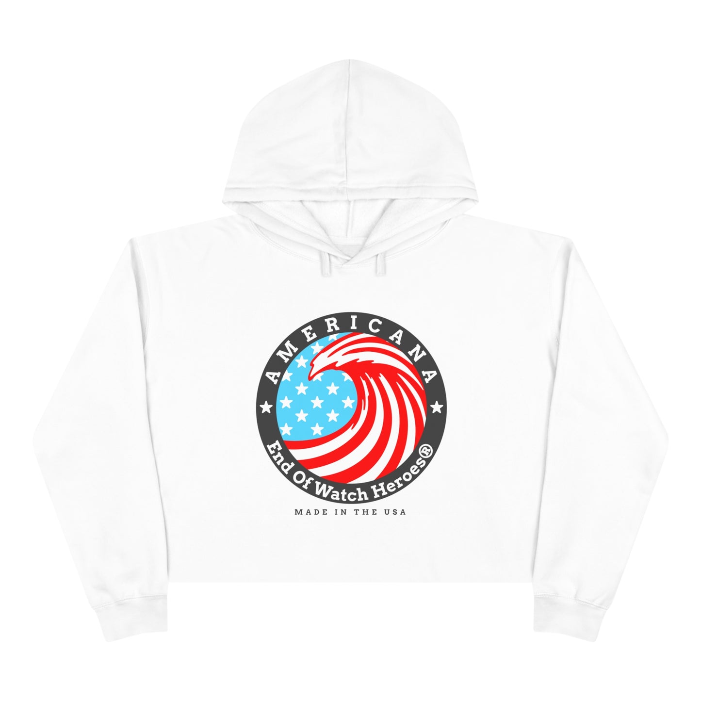 AMERICANA Crop Hoodie